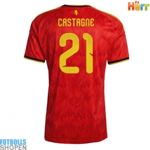 Billiga Belgien Timothy Castagne #21 Hemmatröja VM 2026 Kortärmad